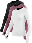 CADMUS 3 Pack Women's Long Sleeve Compression Shirts
