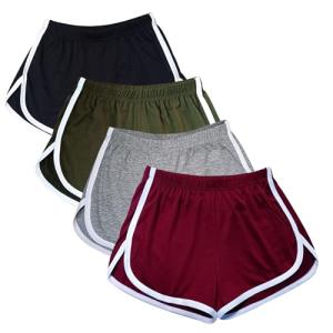 Cameway Women's 4 Pack Cotton Yoga Shorts