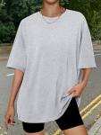 Plus Size Oversized Summer Workout T-Shirt for Women