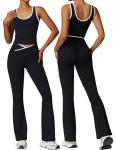 OLCHEE Women's 2 Piece Gym Yoga Set - Black