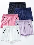 5 Pack Women's Workout Gym Shorts and Top Set