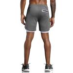 Leidowei Men's Lightweight 2-in-1 Gym Running Shorts