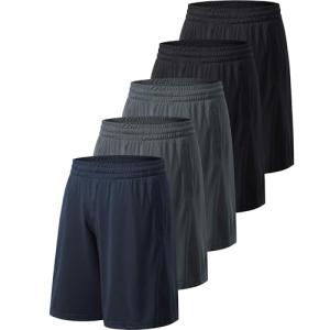 Men's Quick-Dry Athletic Workout Shorts with Pockets