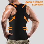 Cimkiz Men's Neoprene Sauna Vest – Black