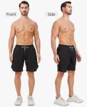 Men's 2-in-1 Gym Shorts with Pockets – 3 Pack