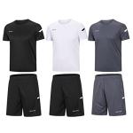 BUYJYA Men's 3 Pack Workout Shorts & Shirts