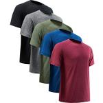 Men's Quick Dry Athletic Workout Shirts 5-Pack