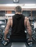 COOFANDY Men's 2 Pack Sleeveless Workout Hoodies