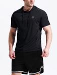 NELEUS Men's Hooded Running Shirts - 3 Pack