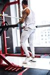 Men's Slim Fit Workout Joggers with Zipper Pockets