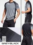 Men's 5-Pack Quick Dry Workout Crew Neck T-Shirts
