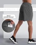 Men's Workout Shorts 2-Pack - Quick Dry 7" Inseam