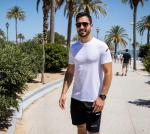 BUYJYA Men's 3 Pack Workout Shorts & Shirts
