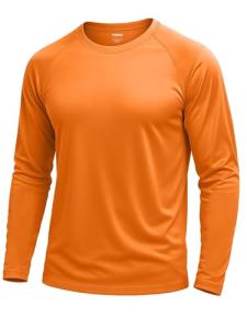 Men's Quick-Dry UV Protection Gym Shirt - Orange