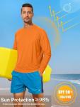 Men's Quick-Dry UV Protection Gym Shirt - Orange