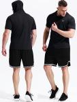 NELEUS Men's Hooded Running Shirts - 3 Pack