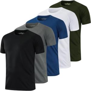 Men’s 5 Pack Athletic Running Shirts