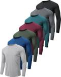Men's 7-Pack Quick Dry Workout Shirts