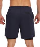 Kinglaman 4 Pack Men's 2-in-1 Workout Shorts