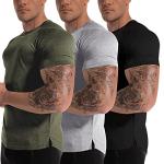 Men's 3-Pack Moisture-Wicking Workout T-Shirts