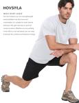 HovSiyla Men's 5 Pack Quick Dry Workout Shirts