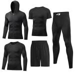 Men's 5-Piece Compression Workout Set for Gym