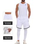 Men's Moisture-Wicking Workout Set: Shirt & Shorts