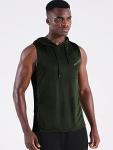 Men's Sleeveless Workout Tank Tops with Hoodie - 3 Pack