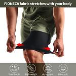 FIONECA 2-Pack Men's Running Gym Shorts