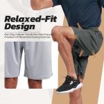 3 Pack Quick Dry Black Gym Shorts with Pockets