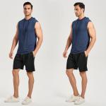 Men's Sleeveless Workout Hoodies - 2 Pack