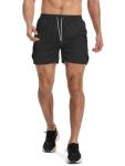 Aolesy Men's 5-Inch Gym Workout Shorts with Pockets