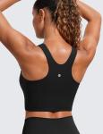 CRZ YOGA Butterluxe High Neck Sports Bra - Black