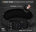 RDX Leather Weight Lifting Belt with Lumbar Support