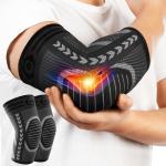 CAMBIVO 2 Pack Arm Compression Sleeves for Elbow Support