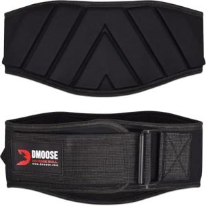 DMoose Squat Belts for Weightlifting - Black Large