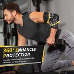 CAMBIVO 2 Pack Arm Compression Sleeves for Elbow Support