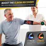 CAMBIVO 2 Pack Arm Compression Sleeves for Elbow Support