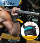 2-Pack Adjustable Weightlifting Wrist Wraps - Black
