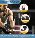 2-Pack Adjustable Weightlifting Wrist Wraps - Black