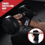 COFOF Adjustable Leather Weightlifting Wrist Straps