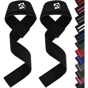 AQF 23” Neoprene Padded Wrist Straps for Weightlifting
