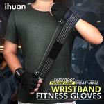 Ihuan Ventilated Weight Lifting Gloves with Wrist Support