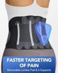 Ultra Thin Back Brace with 3D Lumbar Support