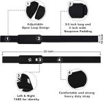 AQF 23” Neoprene Padded Wrist Straps for Weightlifting
