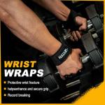 FITFIV Weightlifting Lifting Straps with Neoprene Padding
