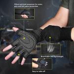 Ihuan Ventilated Weight Lifting Gloves with Wrist Support