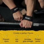FITFIV Weightlifting Lifting Straps with Neoprene Padding