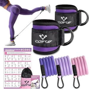 Ankle Resistance Bands with Cuffs for Glute Workouts