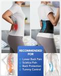 Ultra Thin Back Brace with 3D Lumbar Support